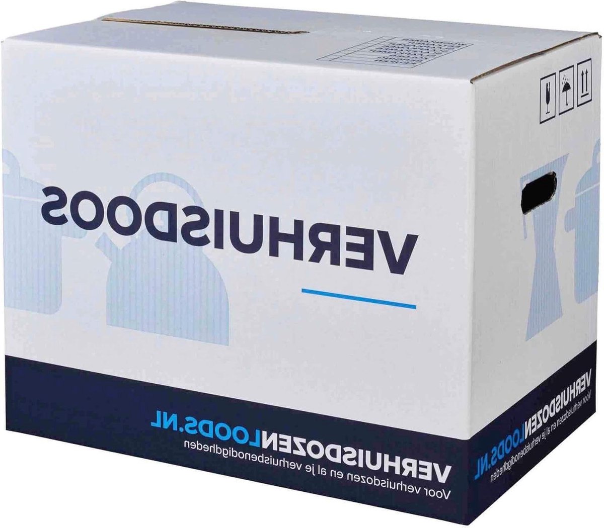 Verhuisdozen - Verhuisboxen Opslagdozen - Spullen Verhuizen - Autolock Zelfsluitend - 57 Liter 46x37x33cm - Bruin
