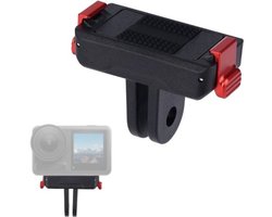 Magnetische Camerabevestiging Veilig Snelontgrendelingsadapter Verlengbasis met Dubbele Klauwen Accessoires voor Actiecamera's - Compatibel met DJI Osmo Action 5 Pro/4/3