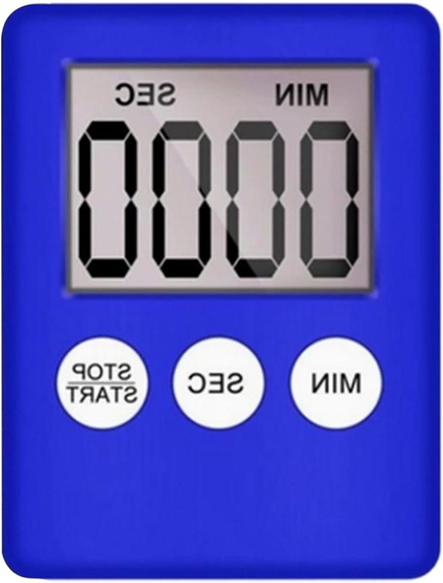 Digitale Keukentimer - Kookwekker Alarm - Koken Bakken - 99 Minuten Countdown - 7x5.4x1 cm - Wit