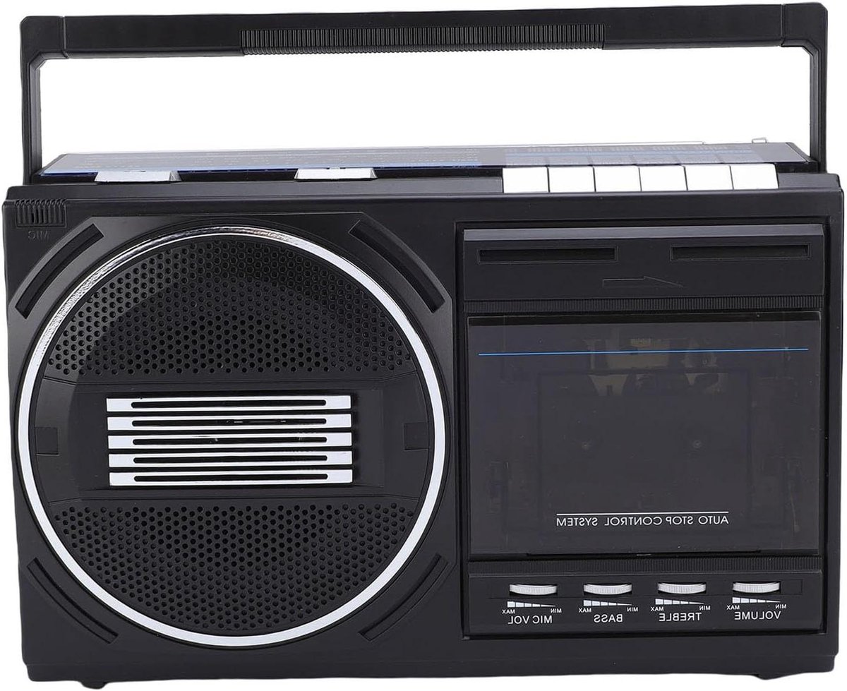 Cassette Speler Recorder - Tape Speler Radio - Muziek Luisteren - Met USB Opname