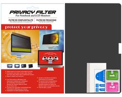 Schermbeschermer met privacyschild voor 24-inch monitor
