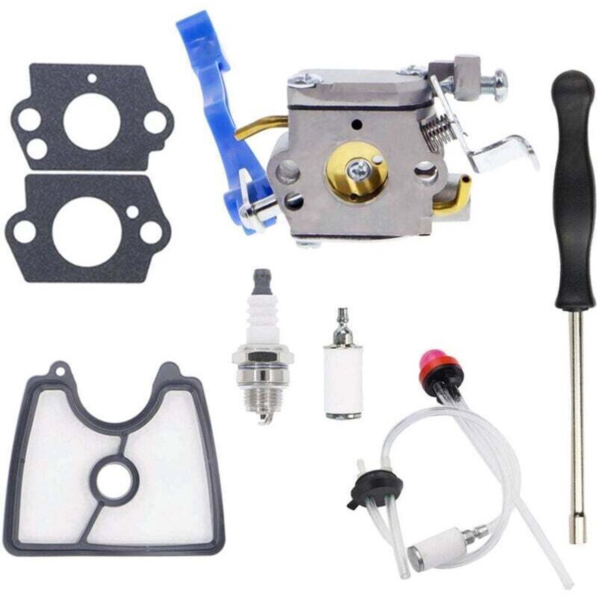 Carburateur 590460102 is geschikt geschikt voor de Husqvarna 125B, 125BX en 125BVX handblazers en is ook geschikt geschikt voor de Zama C1Q-W37 carburateurs.