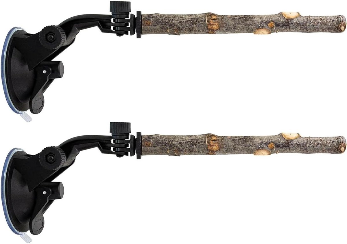 Houten Vogelzitstok - Zitstokken Set - Vogel Balans Training - Natuurlijk Hout Zonder Gifstoffen - Set van 2 - Niet gespecificeerd