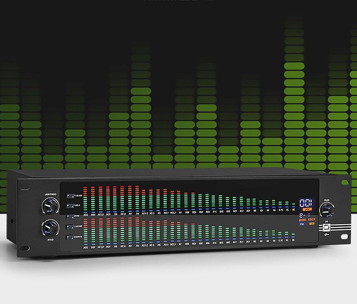 Grafische Equalizer - Audio EQ - Geluidsverbetering - 31 Bands Stereo - 48.3 cm - Zwart