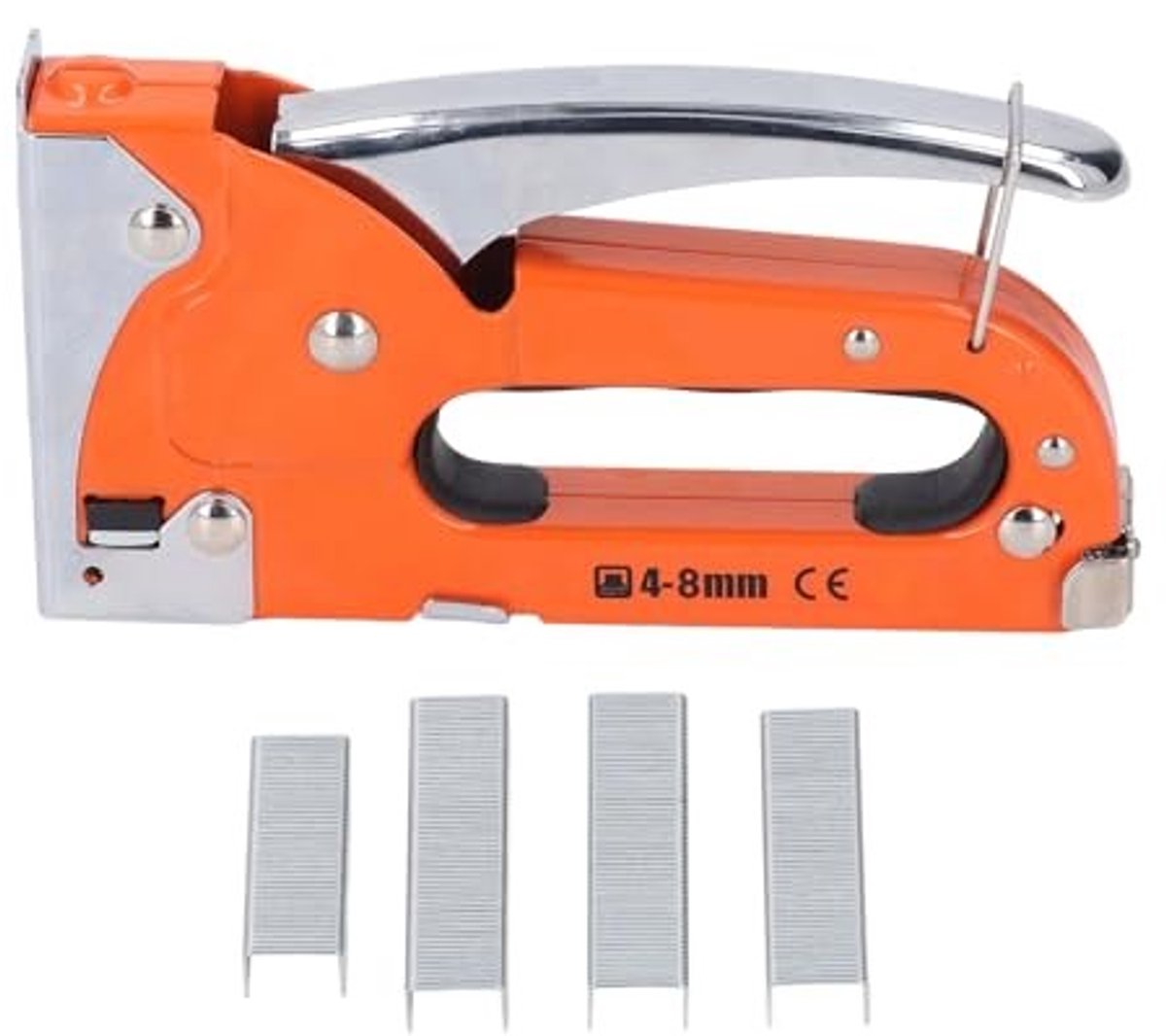 SPHProducts - 3-in-1 Nietpistool - 200 U-vormige Nietjes - Ideaal voor Houtbewerking - Robuuste Constructie - Geschikt voor Deurmontage - Efficiënt en ...