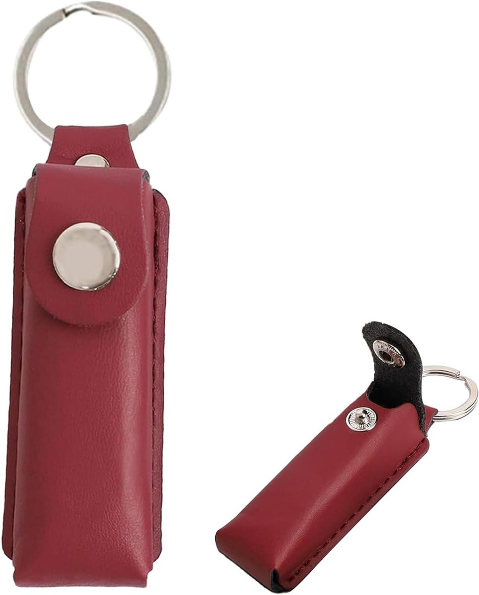 Flash Drive Houder - USB Opslag Tas - Data Organisatie - Anti-verloren Ontwerp - Compact Formaat - Rood