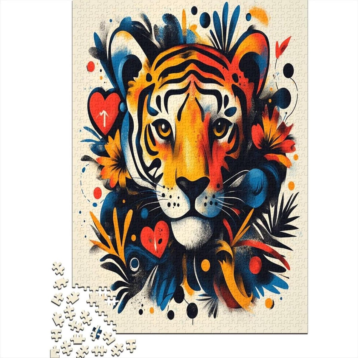 Legpuzzel Dieren - Puzzel Volwassenen - Ontspanning Thuis - Recyclebaar Karton - 75 x 50 cm - Kleurrijk