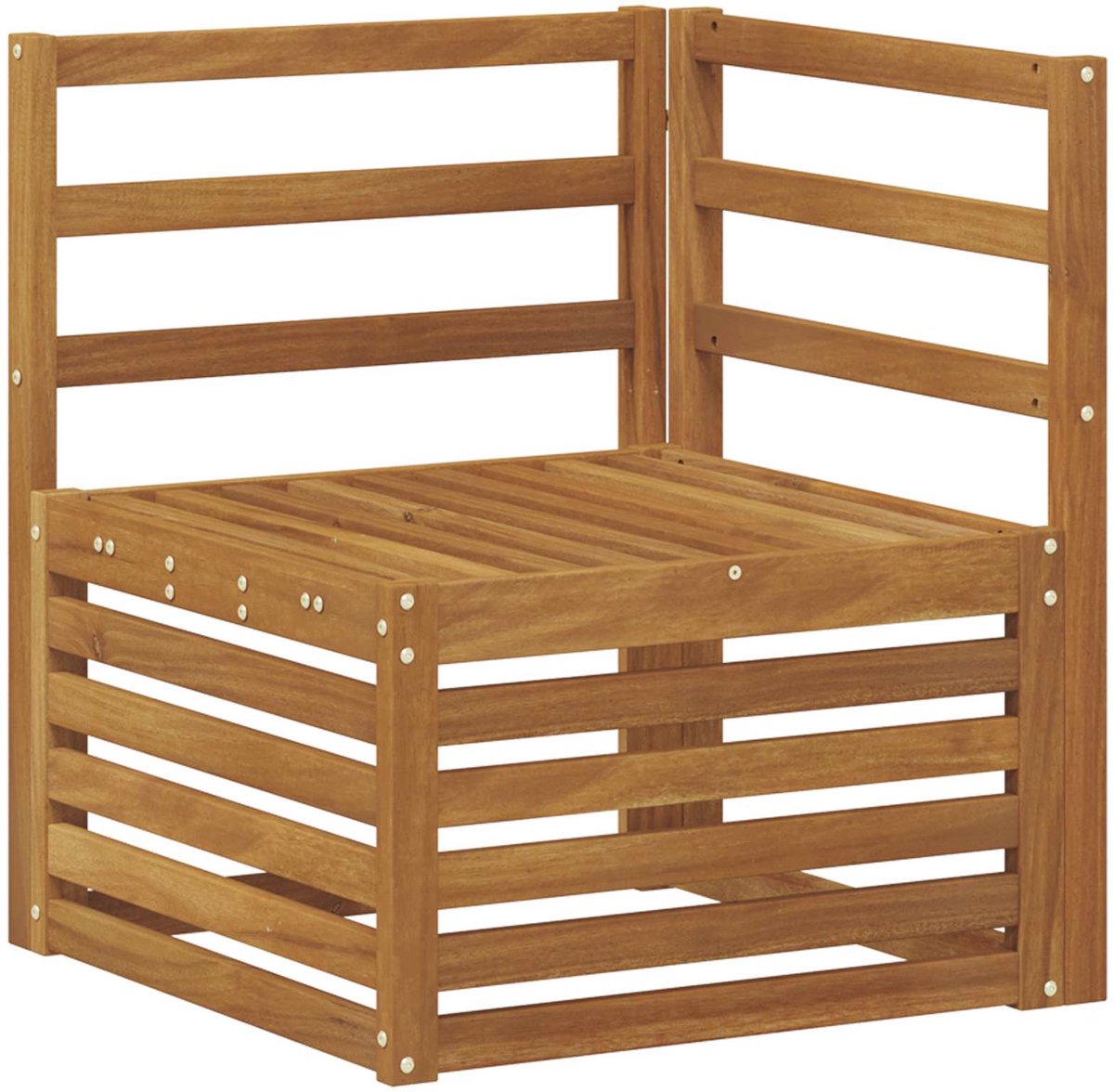 vidaXL Buiten - bank - set - 8 - st - 8-zits - Naturel - Massief - Acacia - Hout