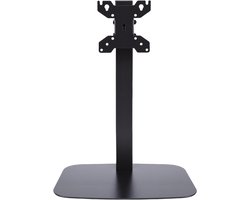 Monitorstandaard Vrijstaand - Bureausteun Schermverhoger - Ergonomisch Werken - Zwenkbaar Kantelbaar - 14-32 inch - Zwart