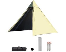 Piramide Tent - Solo Tent Tipi - Kamperen Backpacken - Ultralichte Draagbare - 189 kg - Olijfgroen