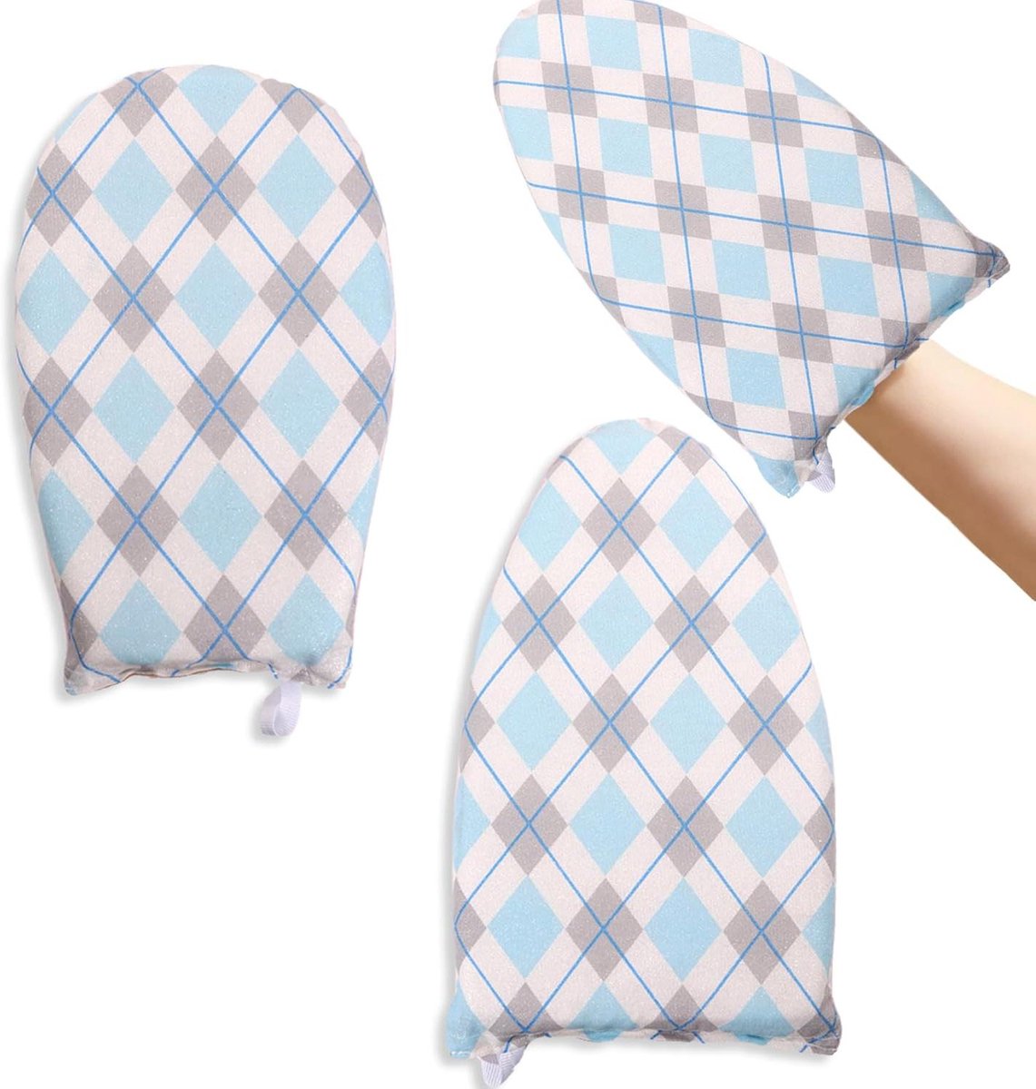 Strijkhandchoenen Stoom - Stoomhandschoen Kleding - Kleding Stomen - Met Vingerlus - 14 x 24 cm - Multicolor