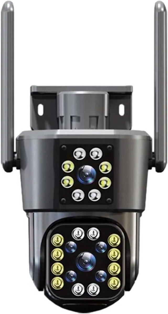 Beveiligingscamera Buiten - PTZ Camera IP Camera - Huis Beveiligen - AI Auto Tracking - 6K 12MP - Wit