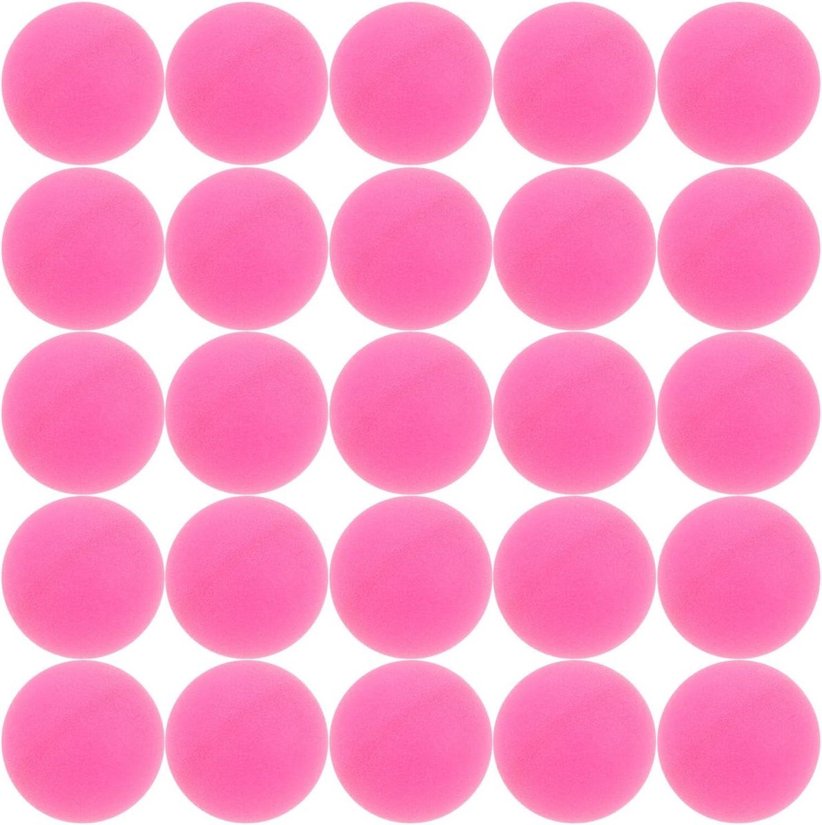 Tafeltennisballen - Pingpongballen Plastic ballen - Spellen en decoratie - Matte afwerking - 4 cm - Roze