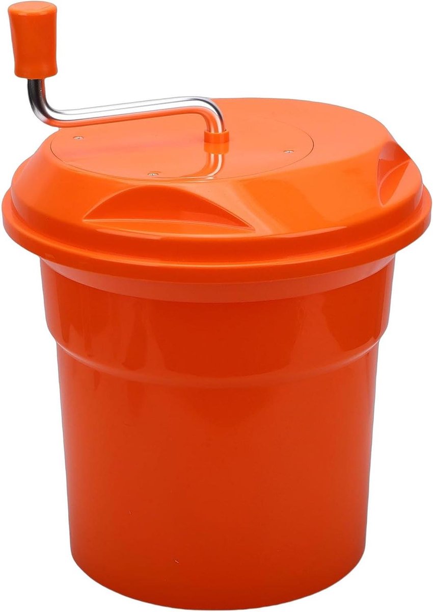 Salade Spinner - Salade Droger - Groenten Drogen - Ingebouwd Remssysteem - 12L - Oranje