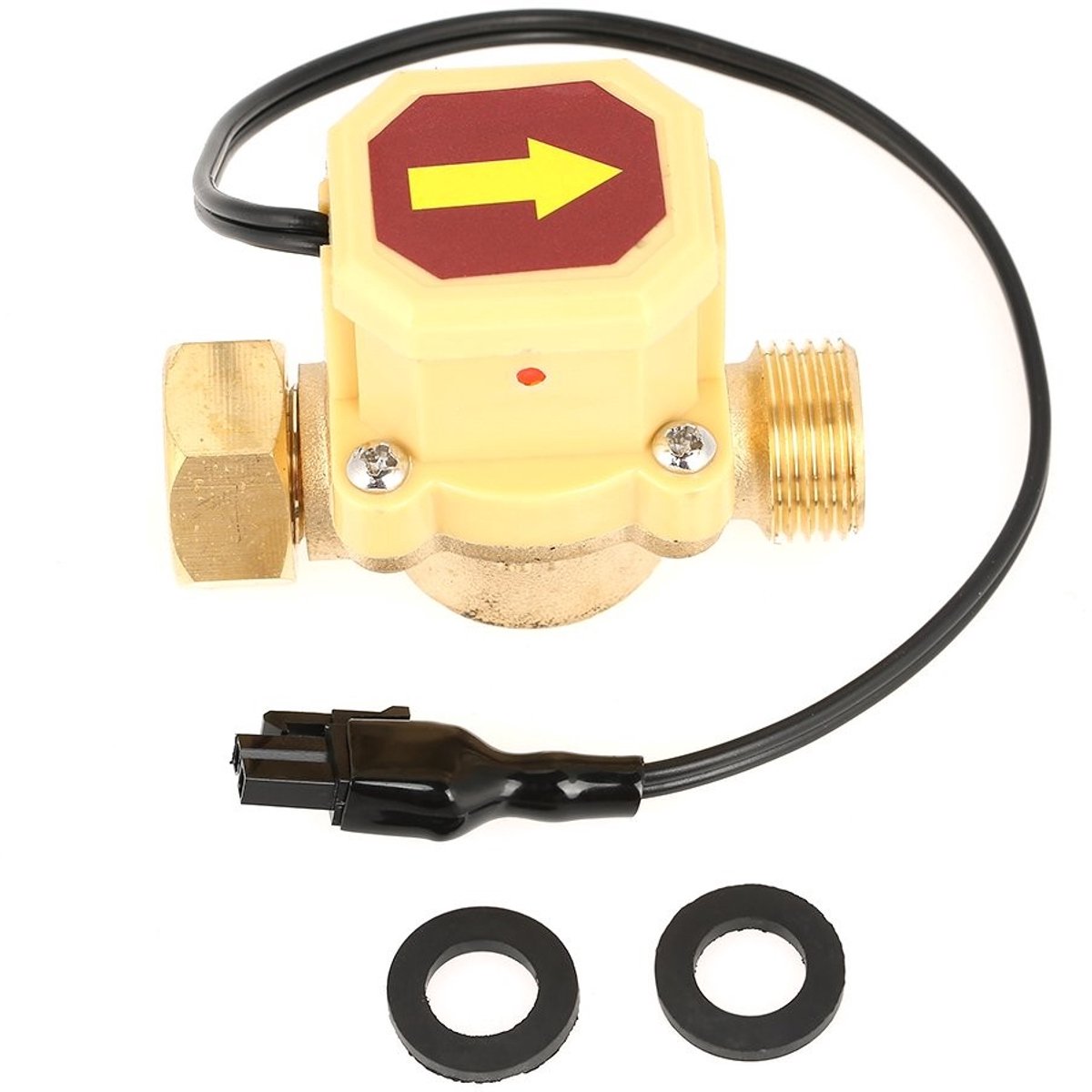 ONF3 - Waterdoorstroom Sensor Schakelaar - Pneumatische Controle - Betrouwbaar en Efficiënt - G 1/2 - Voor Waterbeheer - Geschikt voor Diverse T...