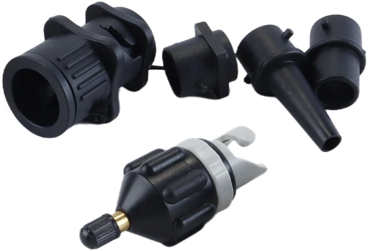 ONF3 - SUP Adapter - Compressor - Inclusief 4 Gasnozzles - Geschikt voor Inflatable Booten - Gemakkelijk te gebruiken - Hoogwaardige materialen ...