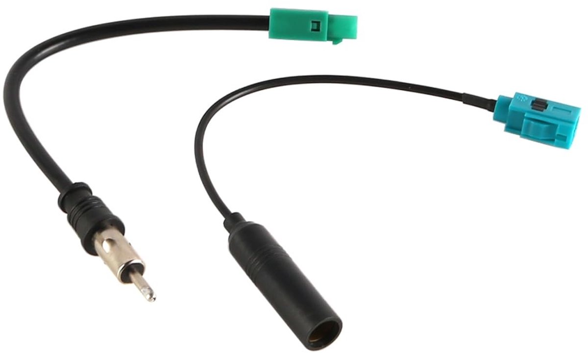 ONF3 - Auto Radio Antenne Kabel - DAB FM Adapter - 2-Pack - Geschikt voor Auto - Verbeter ontvangst - Hoge kwaliteit - Universeel