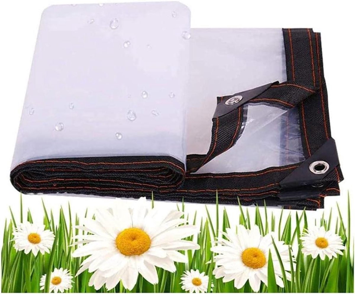 Beschermend Zeildoek - Waterdicht PVC - Universeel Afdekken - Versterkte Randen - 1x2 Meter - Grijs