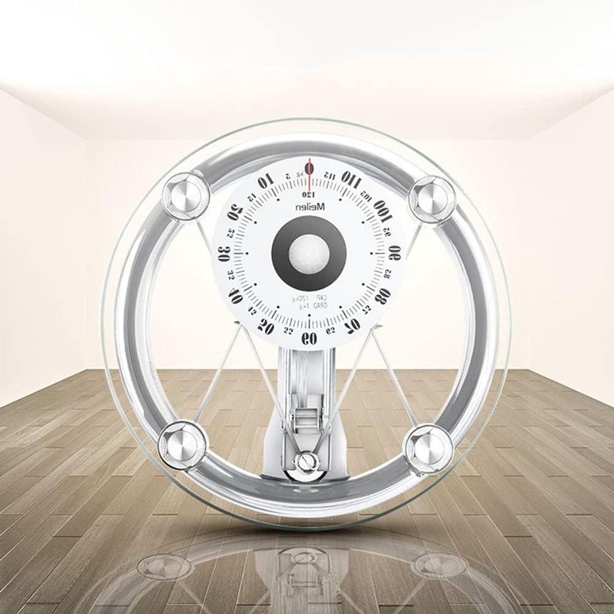 Analoge Weegschaal - Mechanisch Gewicht - Gezondheid Meten - Extra Groot - 120 kg - Zilver