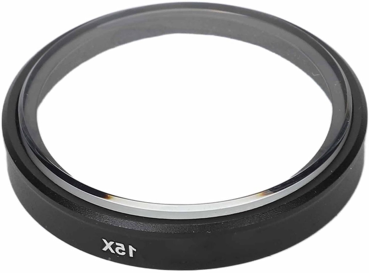 Professioneel macro filter met 15X vergroting, HD coating en dunne rand voor actiecamera's met anti-vet functie