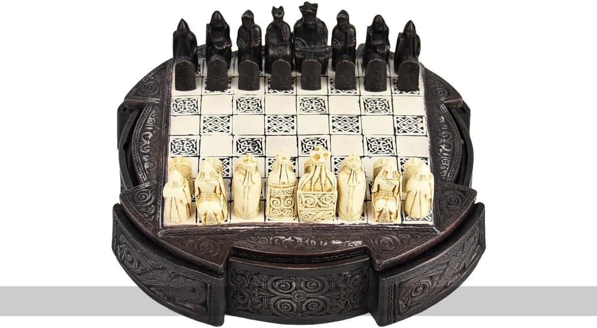 Schaakspel - Strategisch spel - Thuis spelen - Gedetailleerde figuren - 21.5 cm bord - Bruin