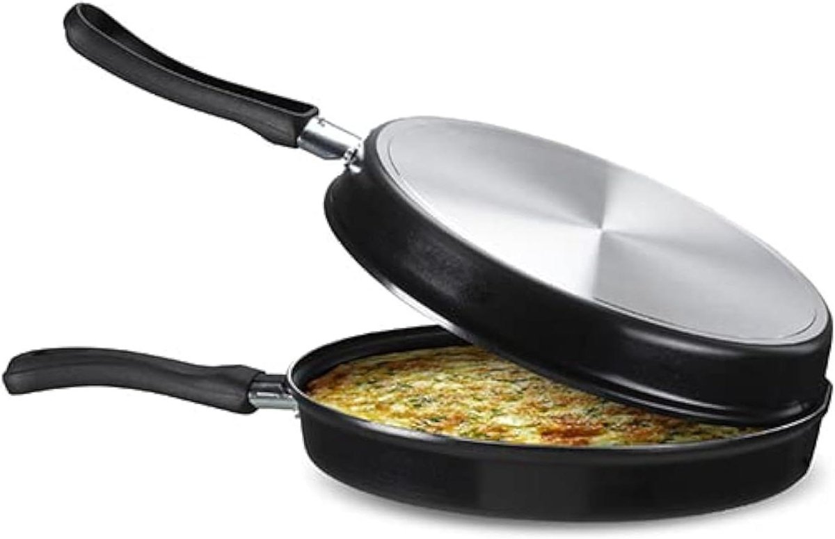 Pannenkoekenpan - Crêpepan - Lekkere pannenkoeken - Anti-aanbaklaag - 24 cm - Zwart
