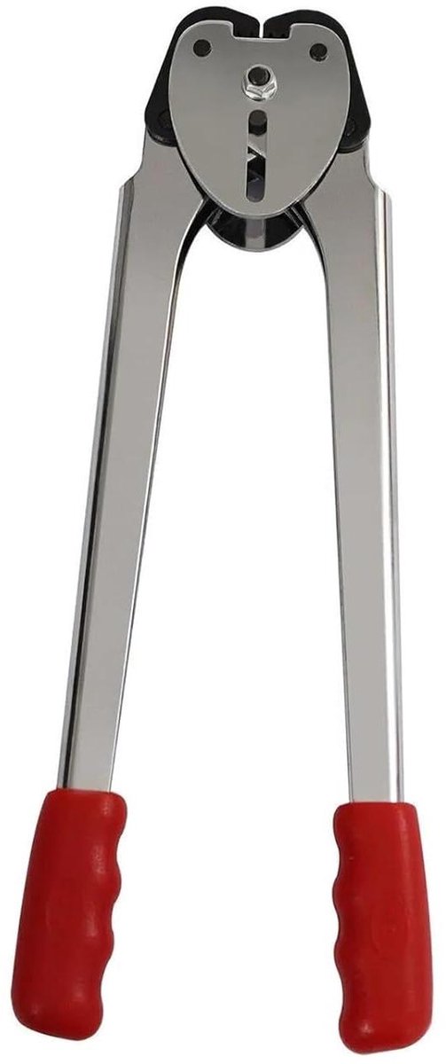 Verpakkingsset - Bandspanner Sealer - Goederen Zekeren - Hoge Spankracht - 12-16 mm Band - Rood Zilver