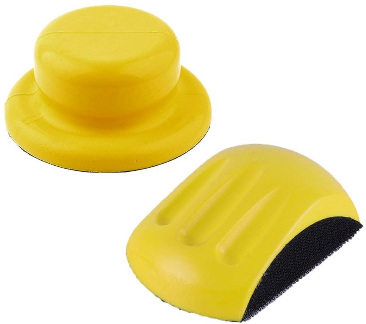 aladdien - Handschuurblok Set van 2 - Velcro Sluiting - 125 mm - Houtbewerking - Meubelrestauratie - Hoogwaardige kwaliteit - Geschikt voor precisie...