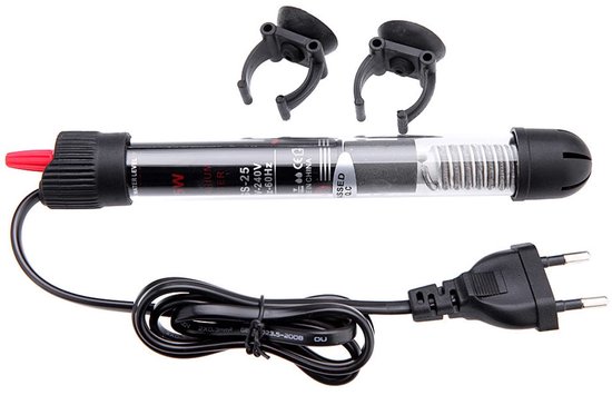aladdien - Aquarium Heater - 50W verwarmingselement - met temperatuurindicator - geschikt voor aquaria tot 60L - veilig en efficiënt - ideaal voor v...