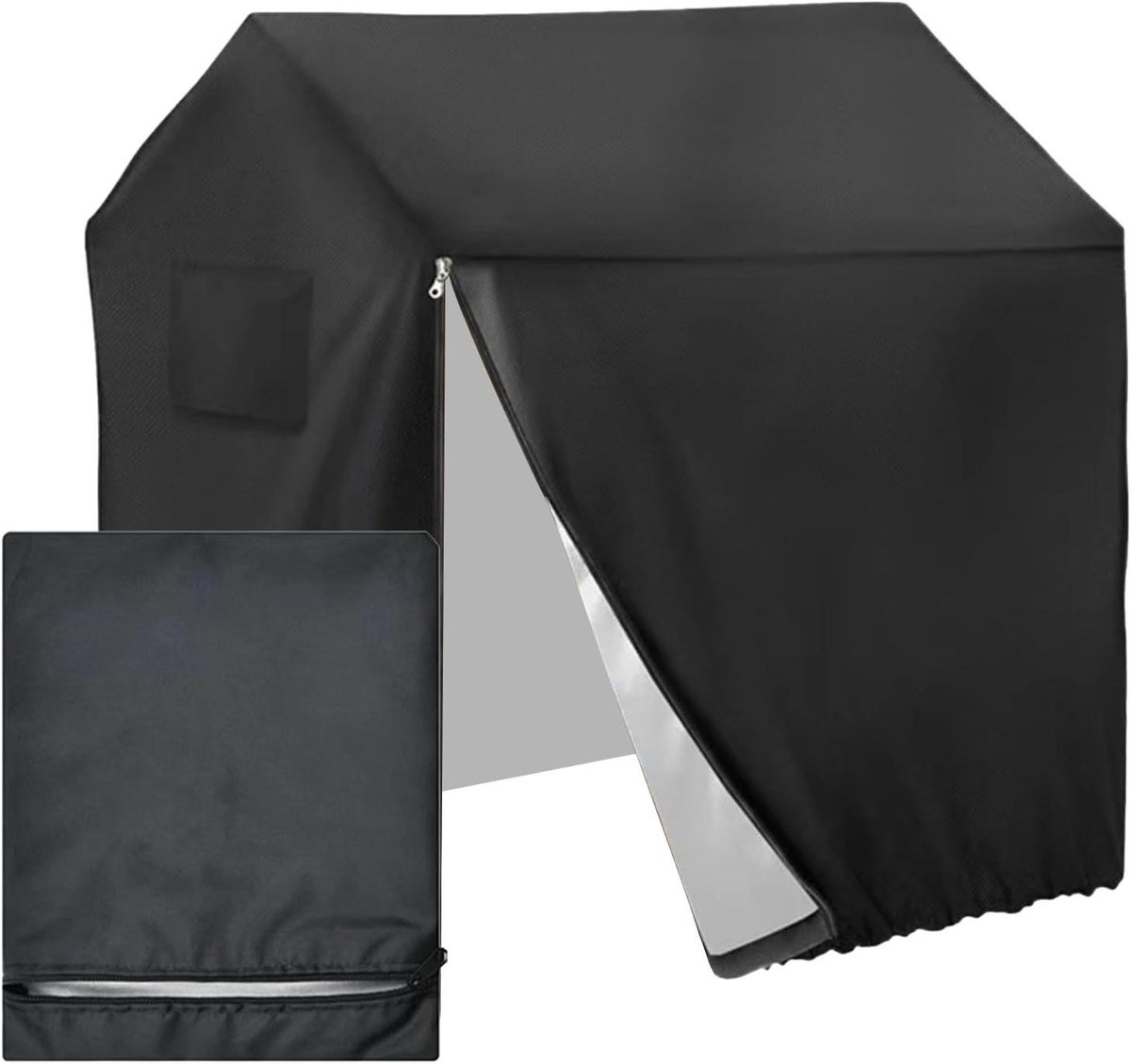 Speelhuis Dekzeil - Speelhuis Cover - Bescherming Buiten - Waterdicht UV-bestendig - 145x145x160cm - Zwart