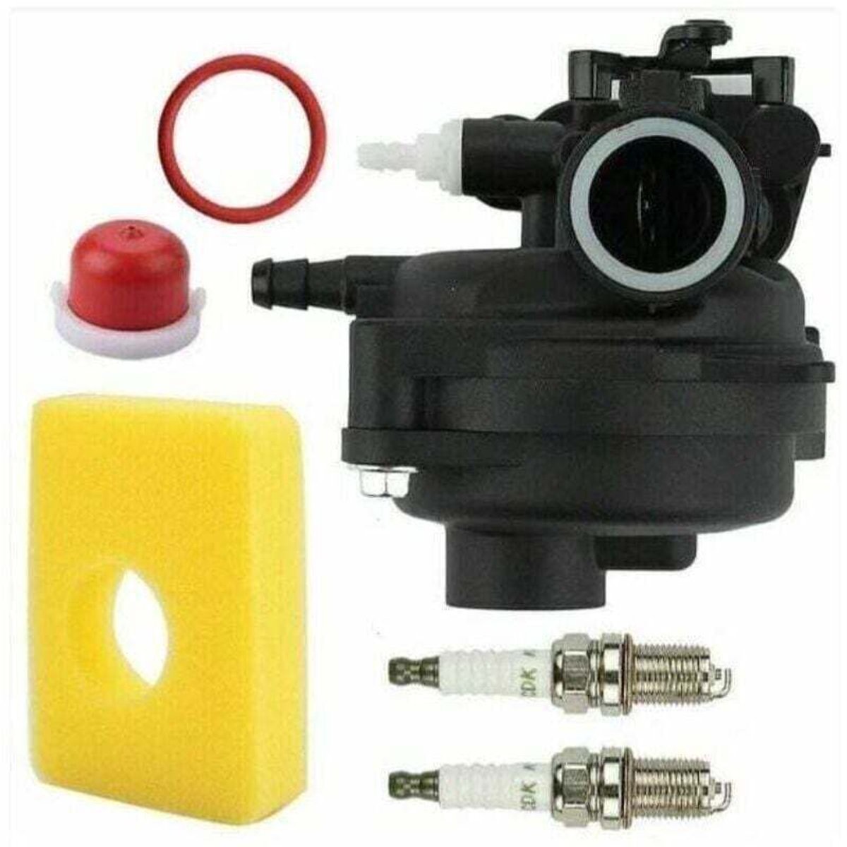 Carburateurrevisiesets geschikt voor Briggs & Stratton grasmaaiermotoren (modellen 593261, 595656, 591979, 591160, XU, 300E, 450E, 500E, 550EX, 500, 125cc, 140cc), geschikt geschikt voor modellen zoals 08P502, 8P502, 02, 00000, 9P602 en 9P602.
