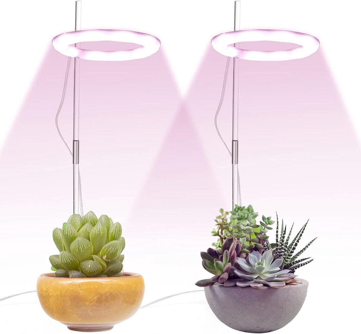 Plant Groei Lamp - Kweeklamp LED - Planten Binnen - Volledig Spectrum - 2 Hoofden - Wit