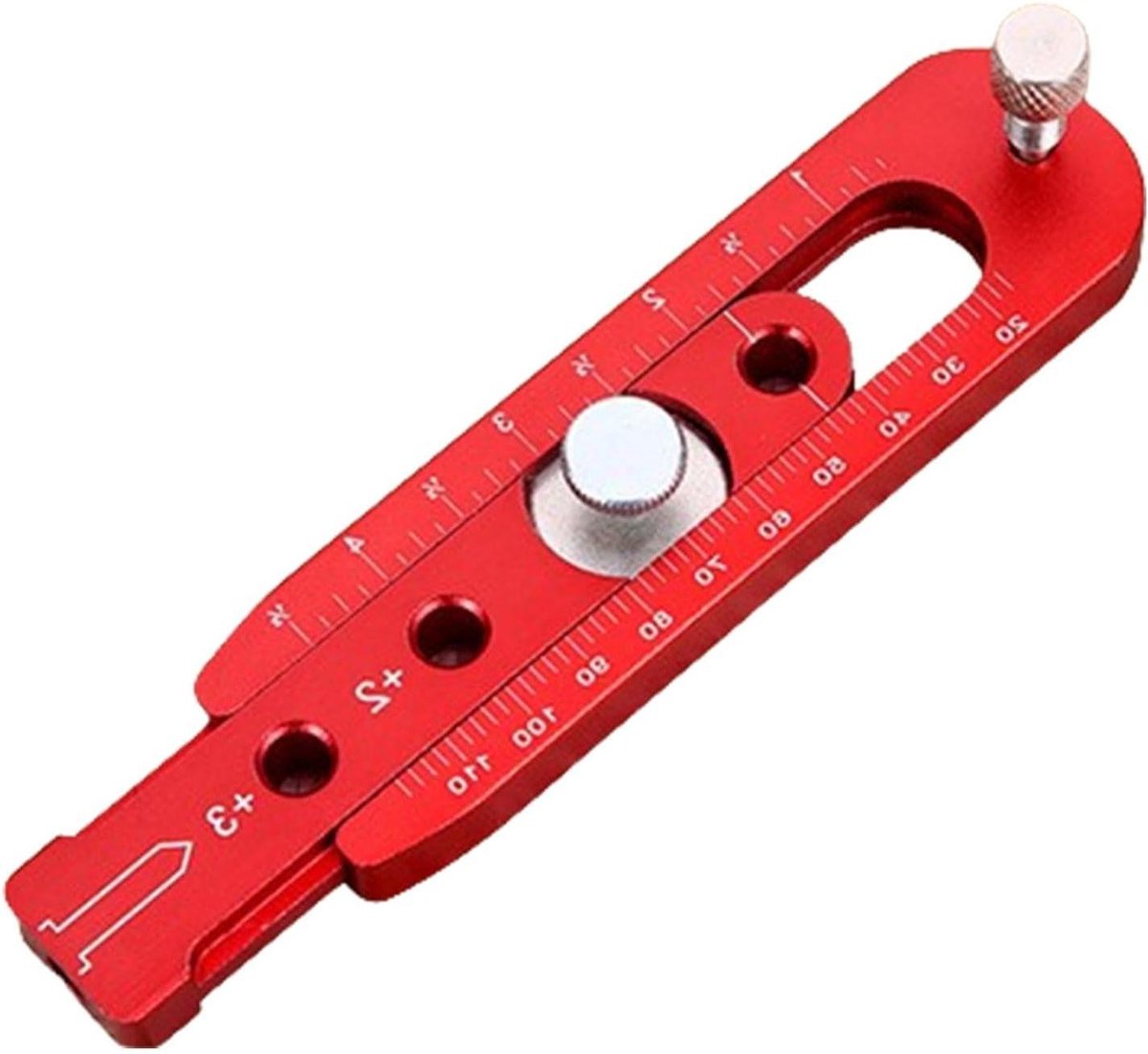 Houtbewerkingskompas - Tekengereedschap Cirkels - Houtbewerking Tekenen - Verstelbare Cirkels - 795 Inch Zaagdiameter - Rood
