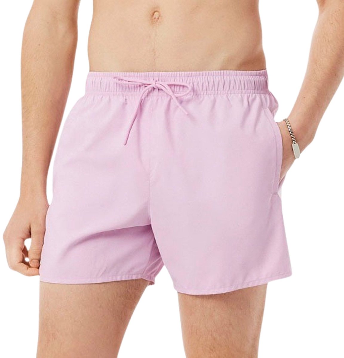 Lacoste Medium Cut Zwemshort Heren Roze