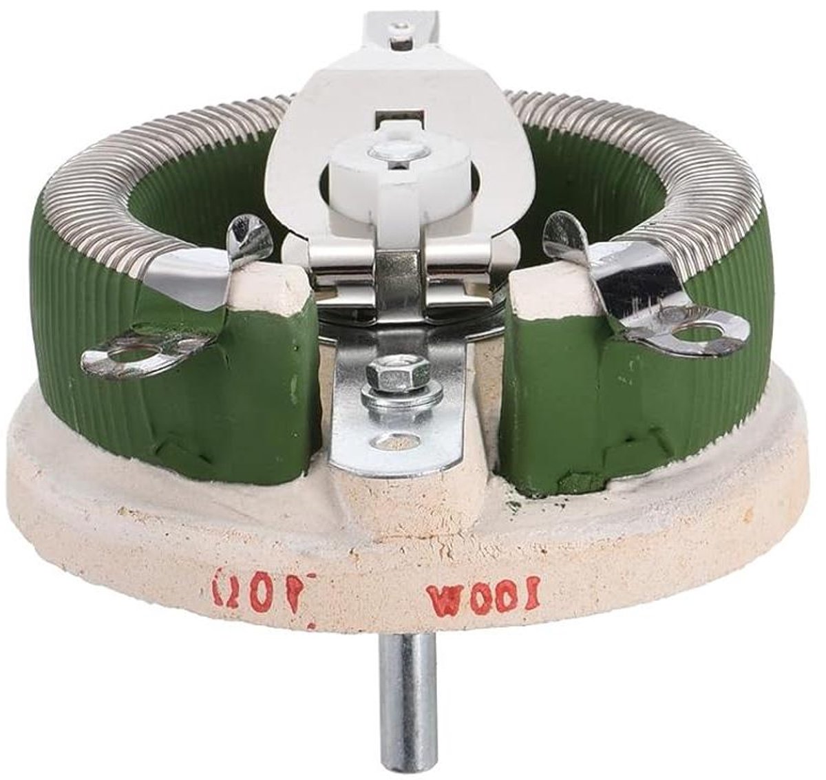 Keramische Weerstand - Variabele Potentiometer - Regelen Motor Snelheid - Gewikkelde Draad - 100 W 10 Ohm - Groen Beige