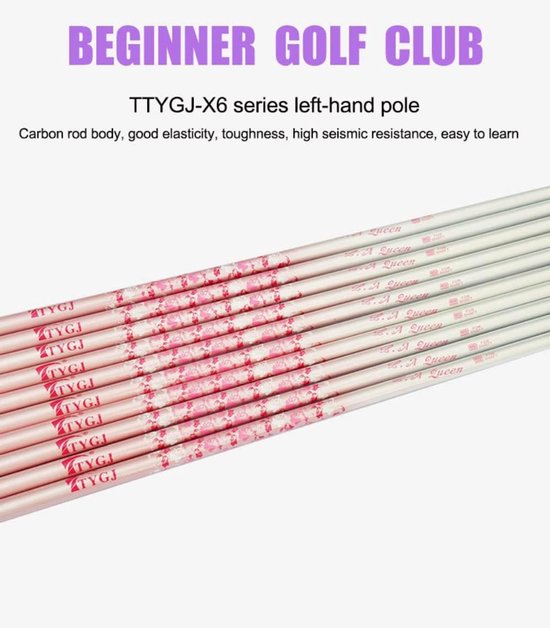 Golfclub 7-ijzer - Golfijzer Linkshandig - Golfen Leren - R-Niveau Swing - Man-graphite shaft - Graphite van Merkloos — afbeelding 4