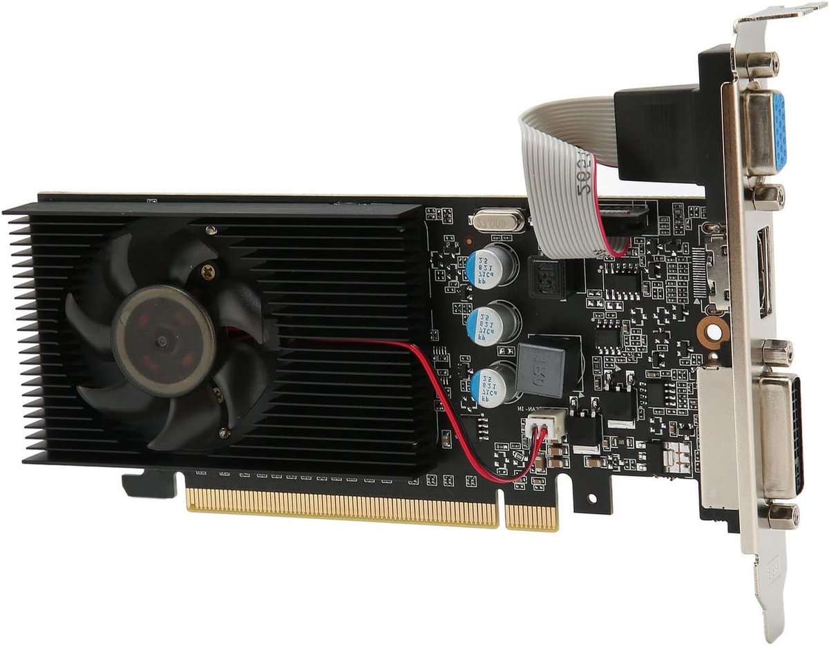 Grafische Kaart 1GB GDDR3 Laag Profiel PCI Express VGA DVI