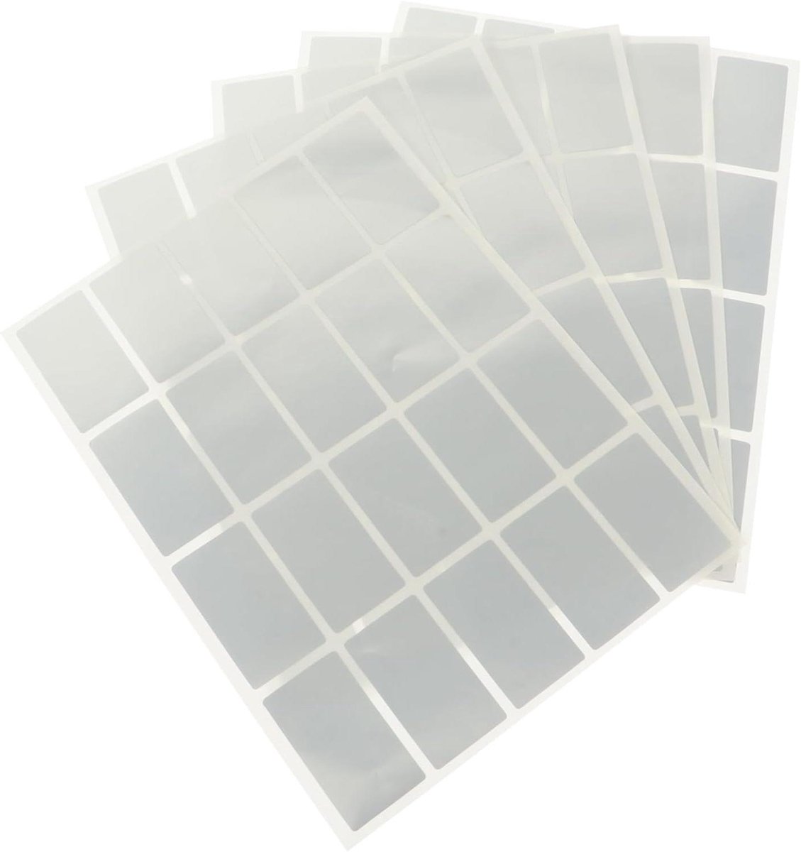 Etiketten Stickers - Markeringssticker Label - Organisatie Thuis - Zelfklevend Sorteren - 20 x 14.5 cm - Zilver