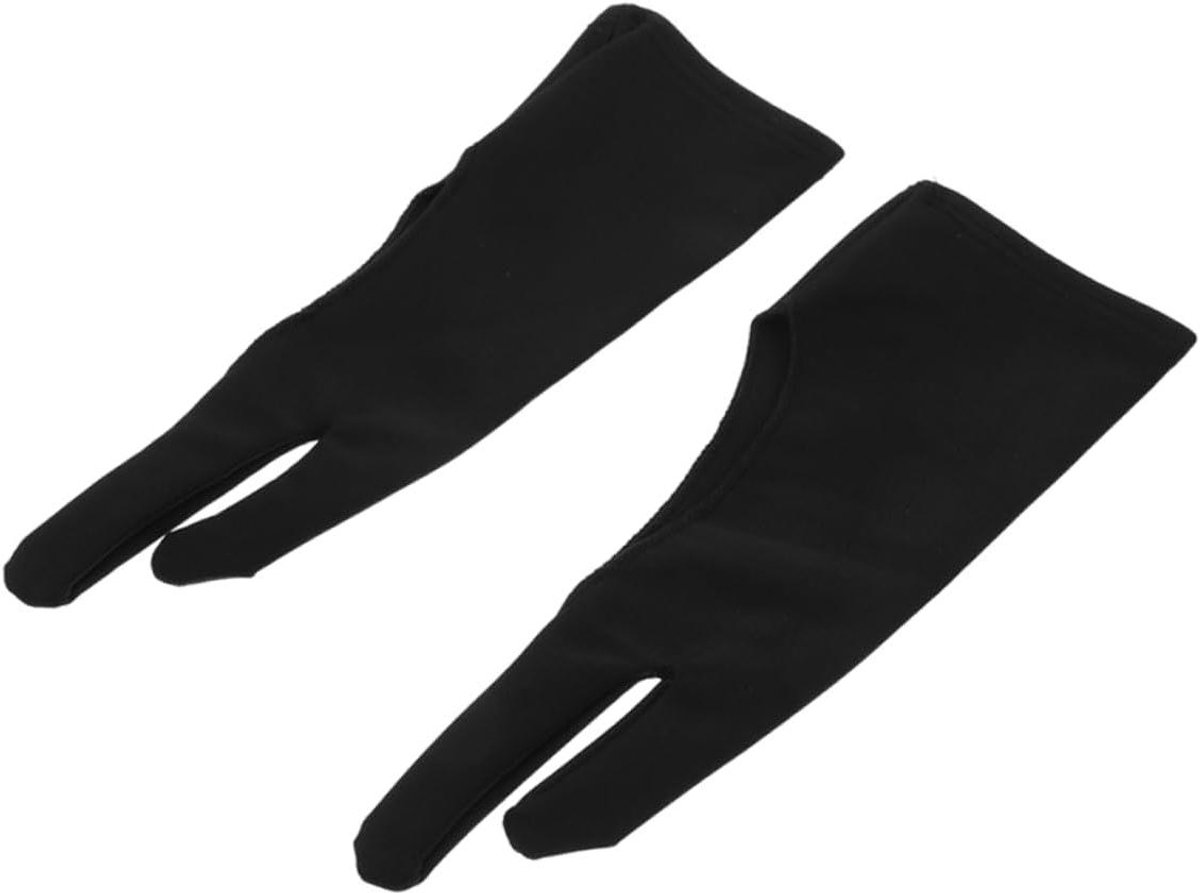 Tekenhandschoenen Antislip - Grafische Tablet Handschoen - Digitaal Tekenen - Vermindert Wrijving - 19.5 x 8 cm - Zwart