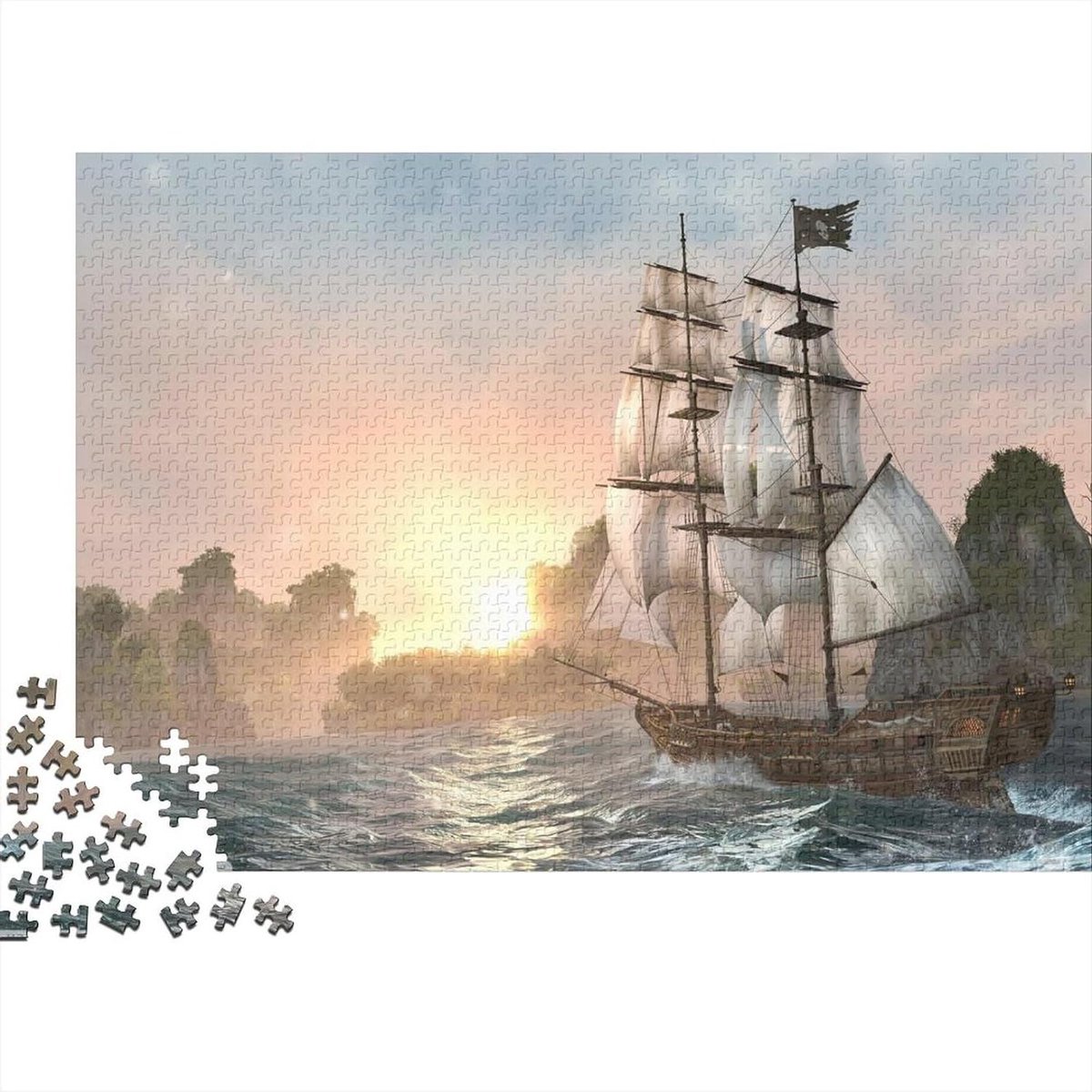 Gepersonaliseerde Puzzel - Eigen Foto Puzzel - Ontspanning en Cadeau - Met Bonus Poster - 1000 Stukjes - Meerdere Kleuren