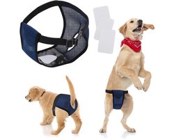 Maandverband Mesh Vrouwelijke Hond Wrap Wasbare Wraps Slipje voor Vrouwelijke Huisdieren Menstruatie Ondergoed Sanitaire Luiers Periode Onderbroek voor Kleine Medium Grote Honden.