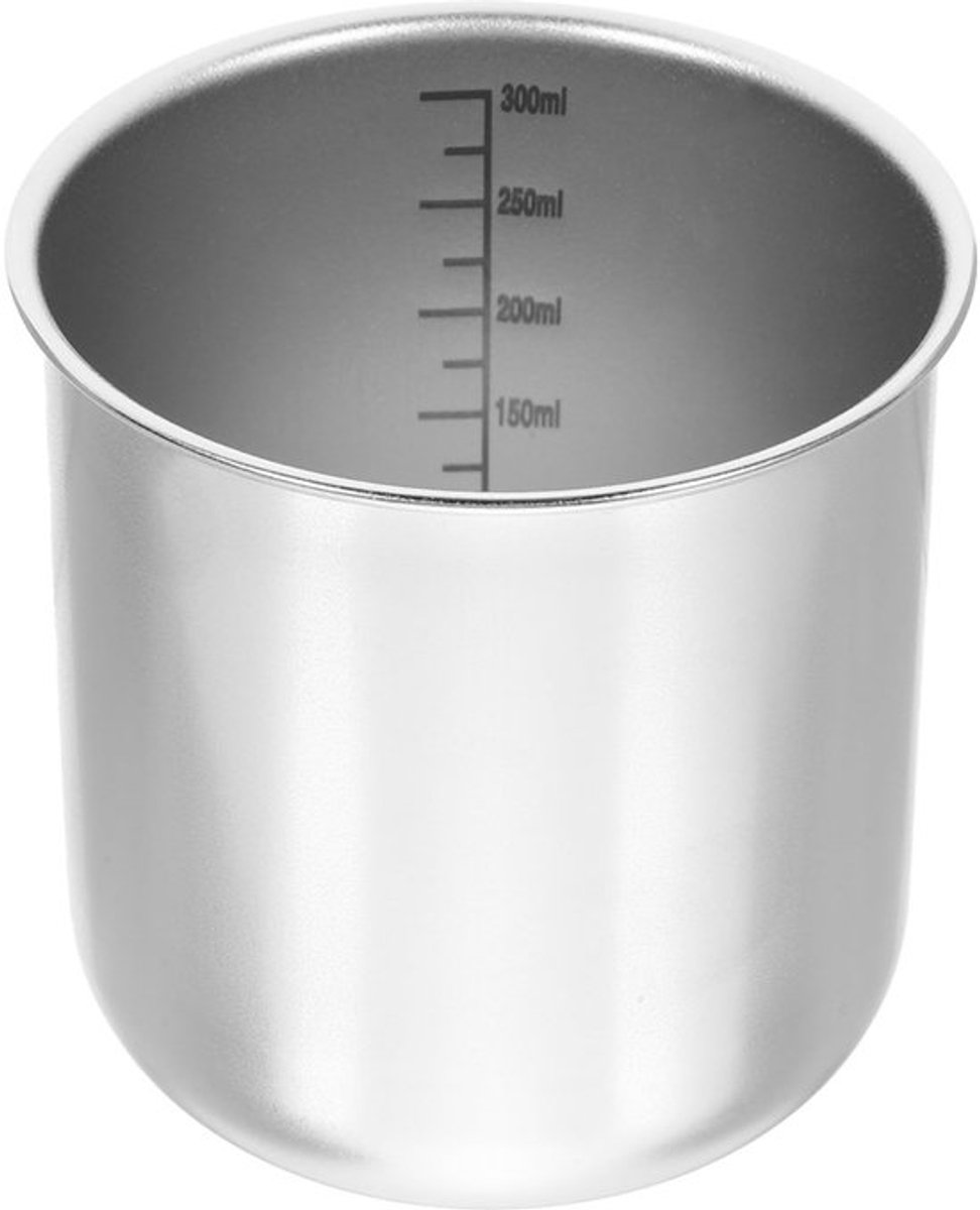 Rijstmaatbeker, 300 ml, RVS, Reservepan, Rijstkoker, voor Bakken, voor Mond