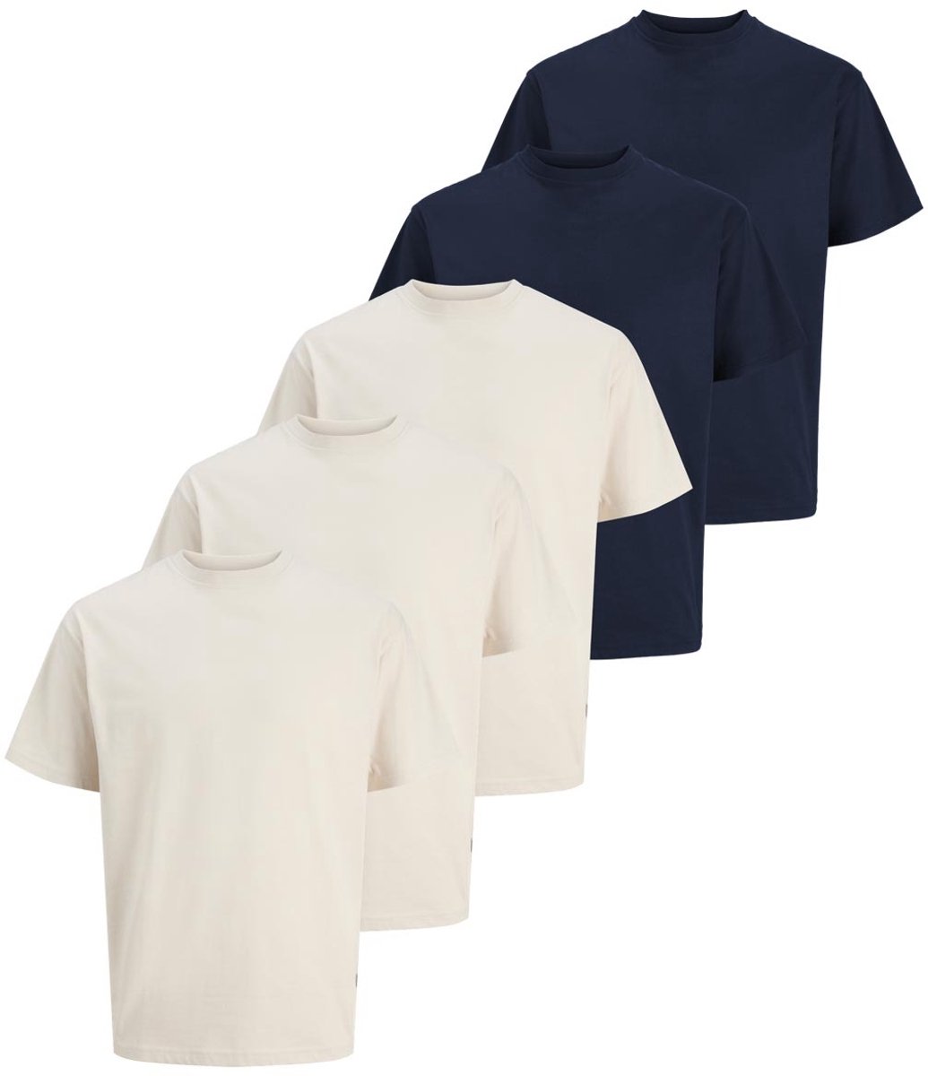 Jack & Jones Heren t-shirt 5 pack Organic Relaxed