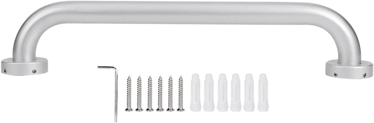 Bad Handgreep - Veiligheidshandvat Douche - Veiligheid Vergroten - Corrosiebestendig Aluminium - 40cm - Wit