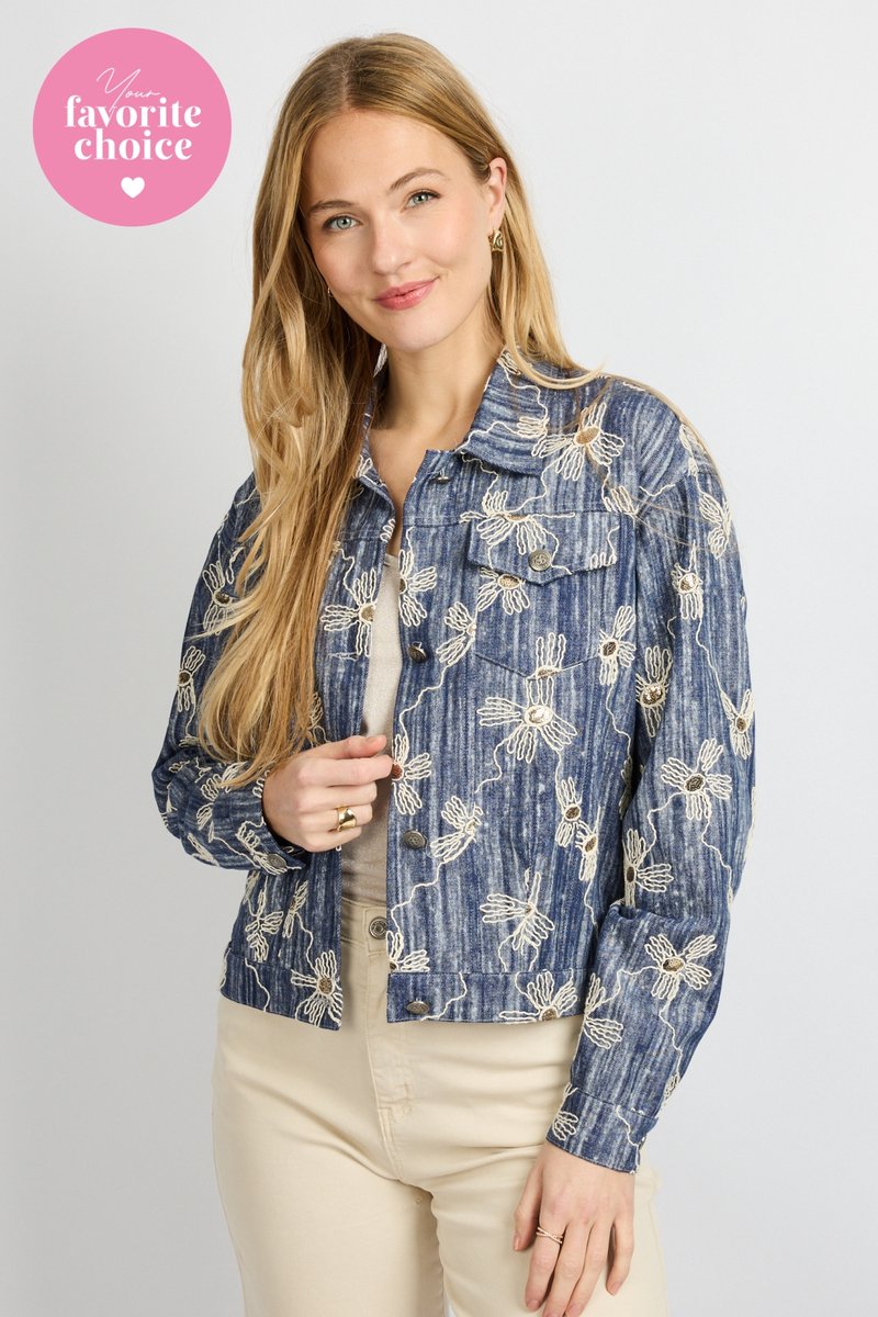 C & S the label Juul jacket blauw