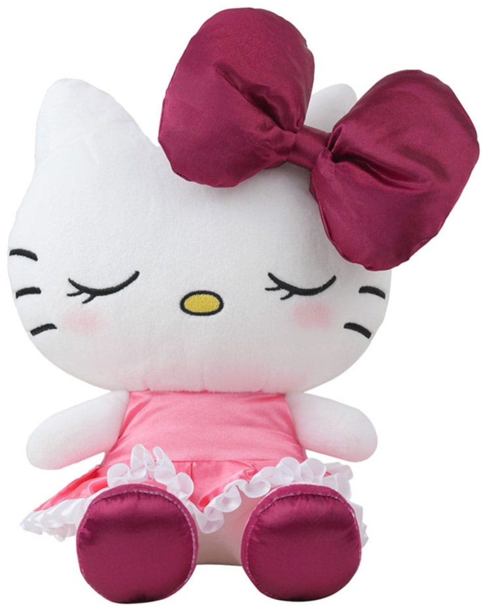 Sanrio Plush Figure Hello Kitty Red Velvet Dress L 22 cm