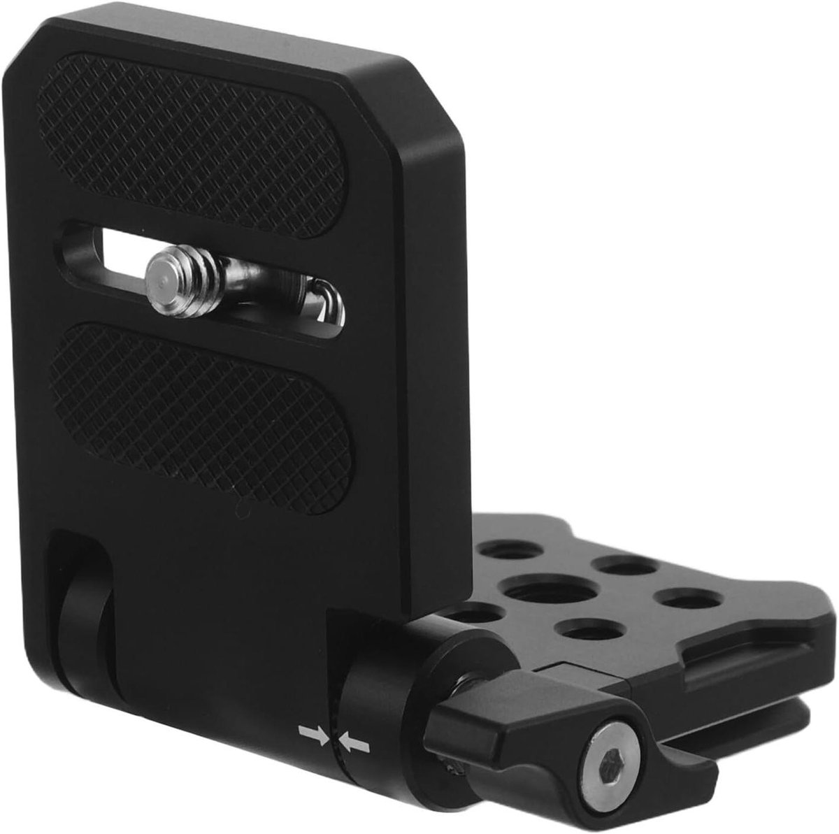 Camerastatief Klem - Statiefbevestiging Camera - Scherpe Foto's Maken - Opvouwbaar Ontwerp - 11.5 x 6.5 x 2 cm - Zwart