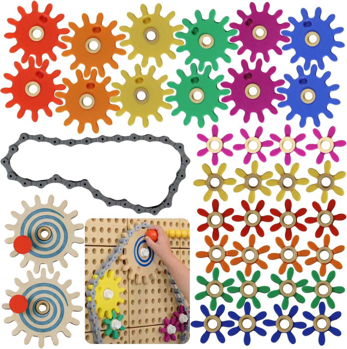 Masterkidz Gears Bouw je eigen mechanisme - Stem Science and Creativity Board