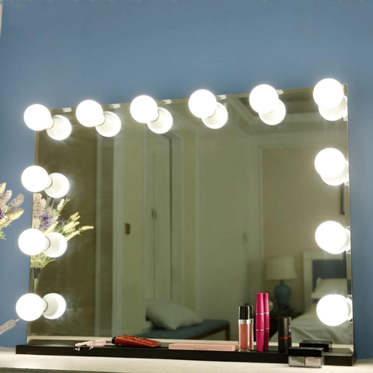 LED Spiegellamp - Make-uplampen Set - Make-up Aanbrengen - Verstelbare Helderheid - 10 Lampen - Wit