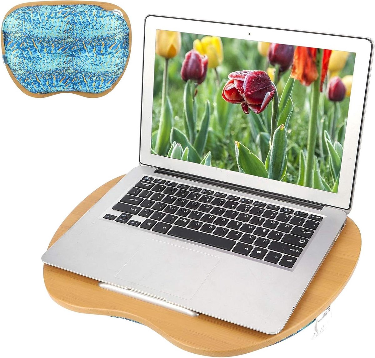 Laptop Schoot Bureau - Werktafel Kussen - Comfortabel Werken - Met Polssteun - 40x28cm - C
